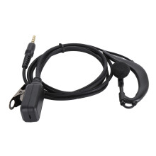 3.5mm Earhooks Push To Talk Wired G Shape Earpiece Zello Voxer