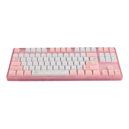 Mechanical Gaming Keyboard 87 Keys Red Switch PBT White Backlight 2