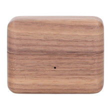 Wood Bluetooth Earphone Case Hand Polished Protective Cover