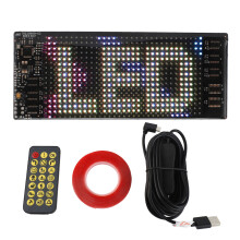 LED Car Sign Flexible Matrix App Control Custom Text Scrolling