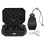 (Black Storage Bag) 7PCS Rechargeable LED Polyhedral Dice Set with Charging Case Black Bag 1