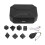 (Yellow Storage Bag) 7pcs LED Light Up Polyhedral Dice Set with Charging Case Black Bag 1