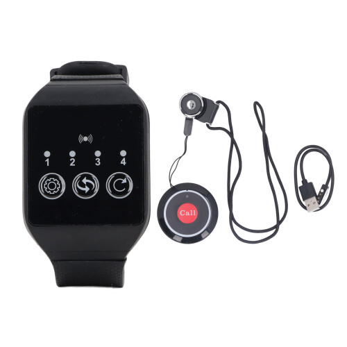 Wireless Call System 1 to 1 IPX7 Waterproof 433.92MHz Pager DC5V