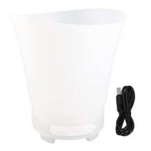 5L Foldable Ice Bucket LED Beer Cooler with Bluetooth Speaker