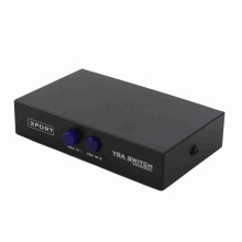 2 Port 15 Pin Female VGA Switch 1920x1440 Metal Shell 2 in 1 Out