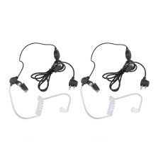 2Pcs 2 Way Radio Acoustic Tube Headset VOX 2pin GXT1000VP4 LXT500VP3