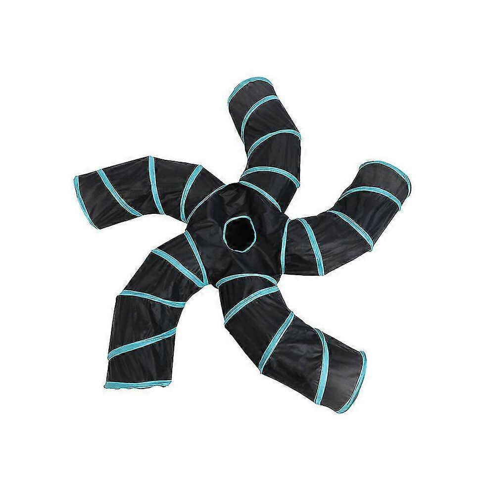 Indoor Collapsible Cat Tunnel Tube Kitty Tunnel Bored Cat Pet Toys Peek Hole Toy Cat Puppy Kitty Kitten Rabbit