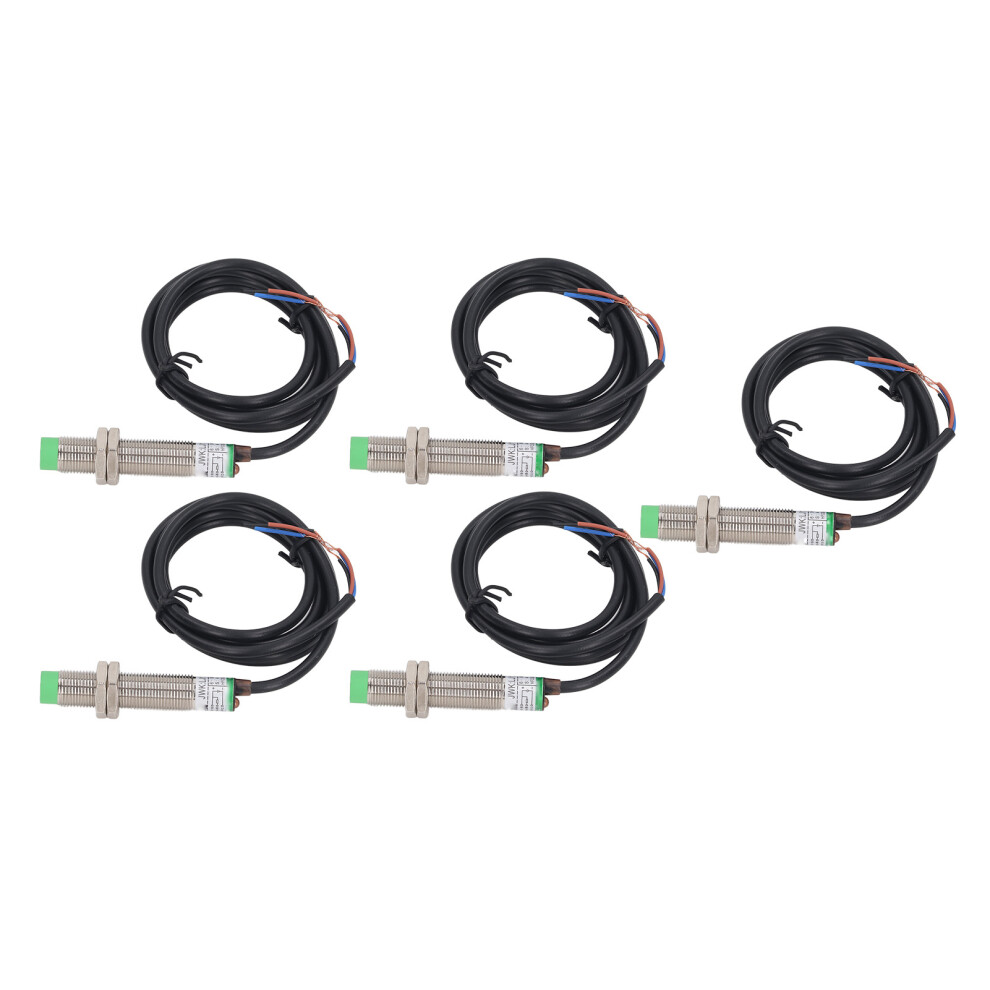 5 Pcs M12 Npn Nc Inductive Proximity Sensors Ip65 Waterproof 9311353789278