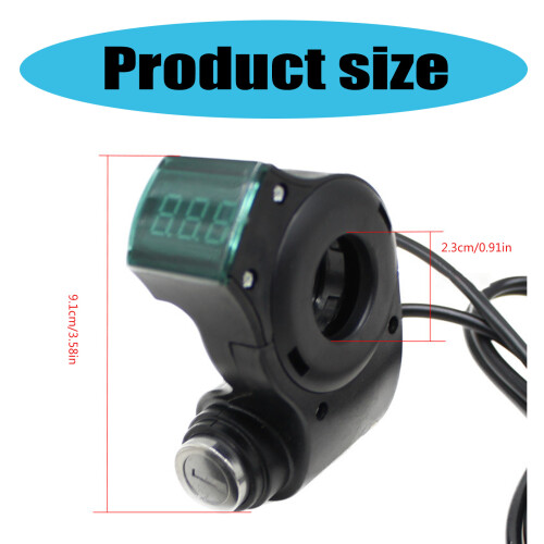Electric Scooter Thumb Throttle with LED Display, Electric 2