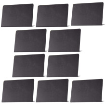 10Stk Kreidetafel Schild Schwarz PVC Lebensmittelkennzeichnung