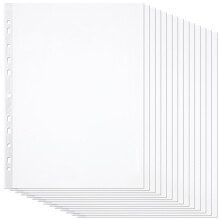 100 3-Loch Schnellhefter A4 Transparent Mini