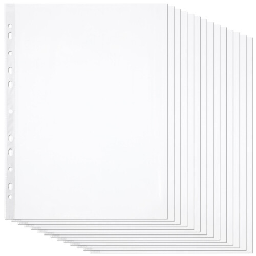 100 3-Loch Schnellhefter A4 Transparent Mini