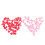 100Pcs Decorative Heart Shaped Plastic Push Pins for Cork Board Use 9