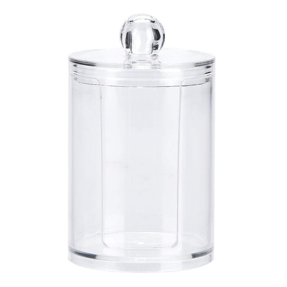 Clear Acrylic Makeup Cotton Pad Swab Holder Organizer Box, Transparent Cosmetic Storage Fits Cotton Pads And Swabs