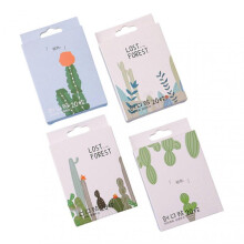 (Cactus) 20pcs Kids Bandages Waterproof Flexible Adhesive Bandages Breathable Care For Child Baby Toddlers
