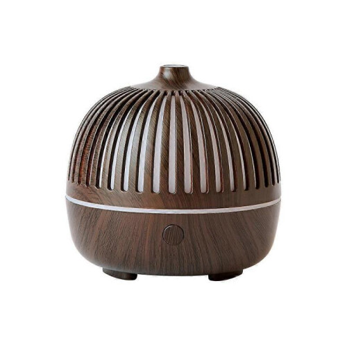 (Dark Brown) 180ML Essential Oils Aromatherapy Diffusers Wood Grain Humidifier Electric Ultrasonic Air Aroma Diffuser