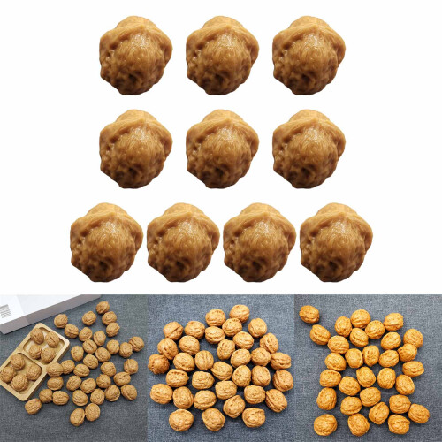 Decorative Fruit Walnut Fake Fruit Model Artificial Walnut 1