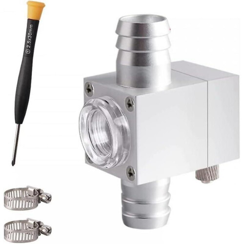 (12mm)External Inline Co2 Diffuser Atomizer, 16mm Aquarium Atomiser Reactor Aluminum Alloy For Planted Aquarium Canister Filter