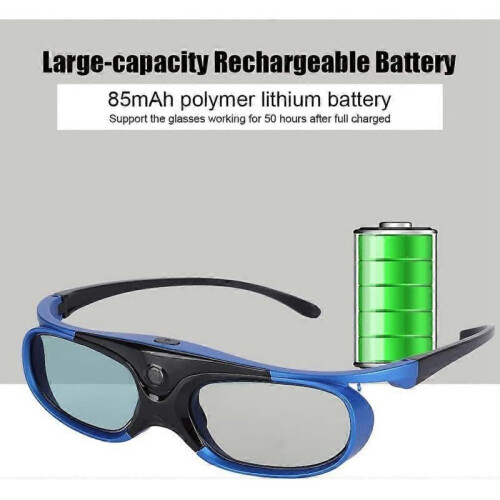 Universal Active Shutter Type 3D Glasses DLP Link 3D Projector 3D Glasses HD Lens 1