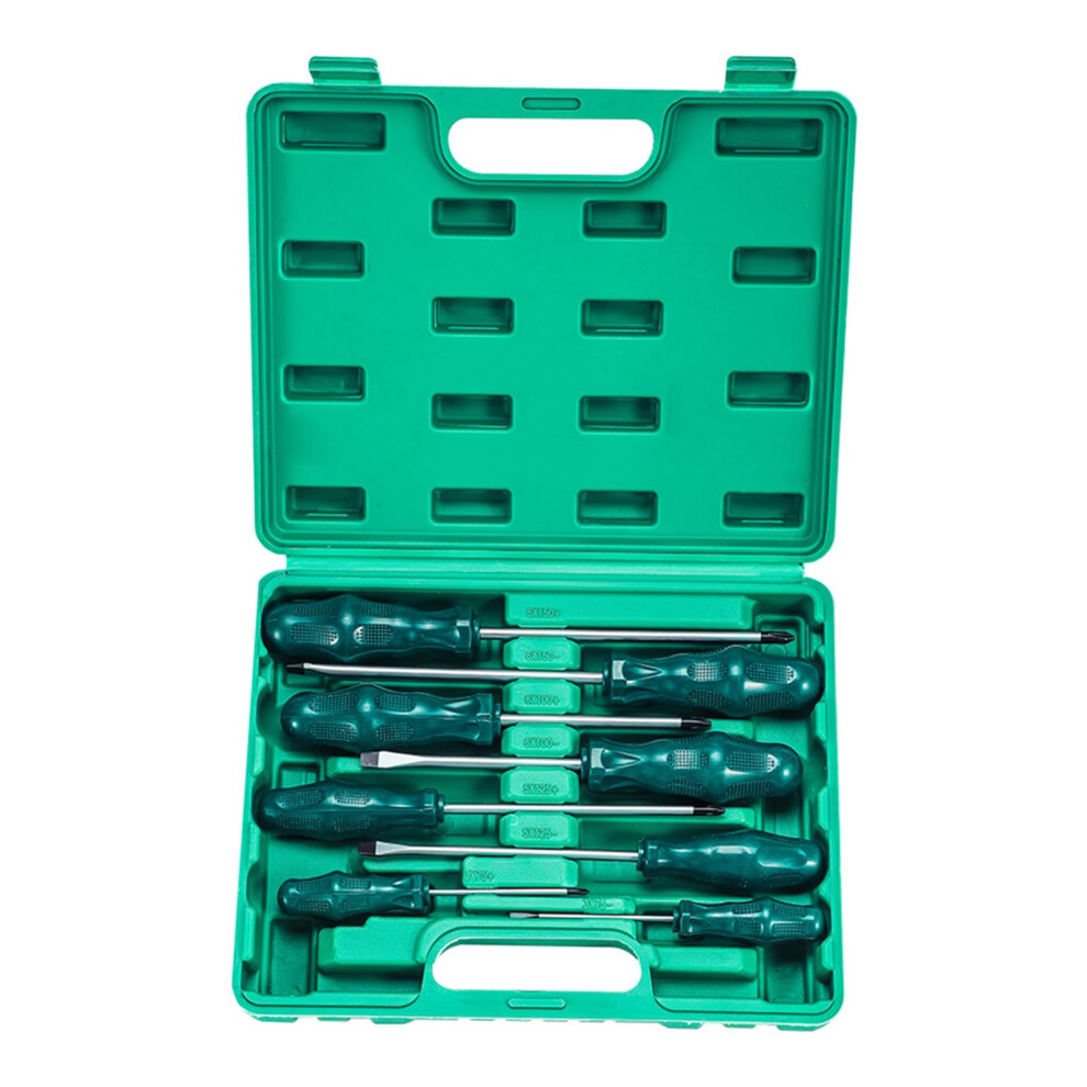 Screwdriver Set 8-Piece Heavy-Duty Flathead And Phillips Head Screwdrivers Manual Hand Tool 9393856273614