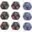 (Gradient Color) Board Game Dice, Waterproof Colorfast 9pcs Polyhedral Dice Set For Board Game 1