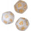 (White)Board Game Dice, Waterproof Colorfast 9pcs Polyhedral Dice Set For Board Game 4