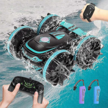 RC Cars Amphibious Remote Control Stunt Vehicle Dual Control 2.4GHZ for Kids Toy