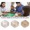 (White)Board Game Dice, Waterproof Colorfast 9pcs Polyhedral Dice Set For Board Game 2