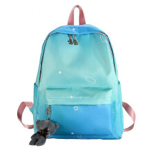 (Green-Blue) Girls Gift Portable Fashion Nylon Outdoor Travel Casual Storage School Backpack