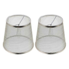 2 Pcs Exquisite Lamp Covers Cloth Lampshades Anti-dust Lamp Shades (Golden)