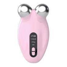 (pink) EMS Microcurrent Face Skin Tightening Lifting Device Facial Beauty Machine