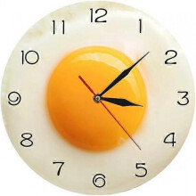 Poached egg wall clock living room wall clock 3D wall clock silent wall clock kitchen decoration wall clock
