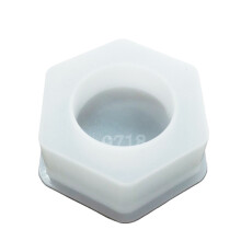 Custom Hexagonal Candle Holders Crafting Silicone Mold Durable