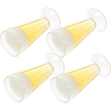 4pcs Mini Doll Miniature Toys Mini Toys Tiny House Champagne Cup Photo Props Doll Stuff Pupils Pvc Doll House Bag Mini Beer Mugs Beer Cup Models Minia