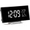 LED Mirror Backlight Digital Clock Curved Desktop Clock with Temperature Display for Office Home Decor 1