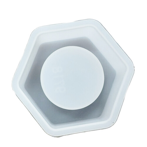 Custom Hexagonal Candle Holders Crafting Silicone Mold Durable 1