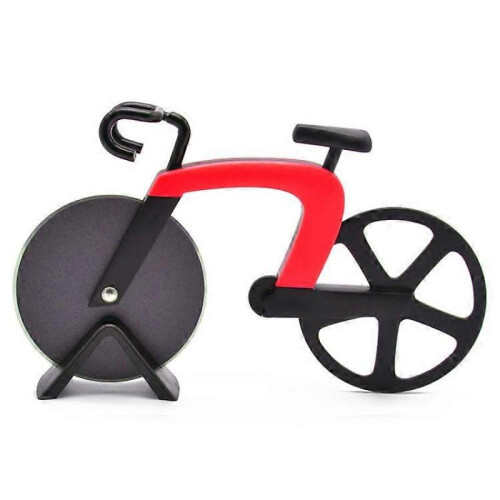 Creative bicycle pizza cutter, pizza roller knife cutter, pizza pizza cutting roller knife