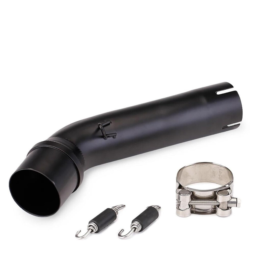 Motorcycle Muffler 51Mm Exhaust Upgrade Retro Middle Link Pipe Interface Compatible Honda Rebel 500 Cmx300 Black 9084446355994