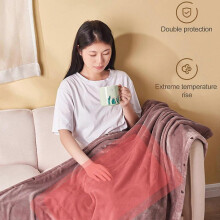 (Brown) Usb Heated Blanket,portable Heated Throw Shawl With 3 Heating Settings,super Cozy Soft Heating Blanket