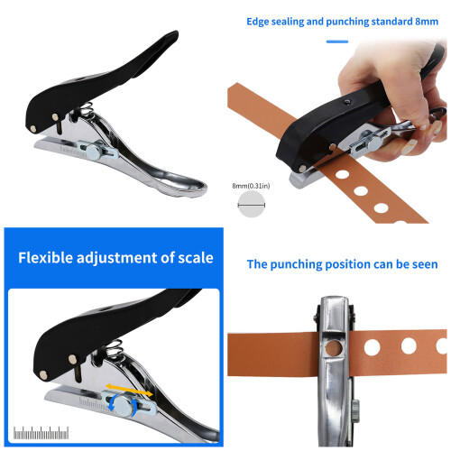 Heavy Duty Hole Puncher, Single Round Hole Puncher Handheld Tool 1