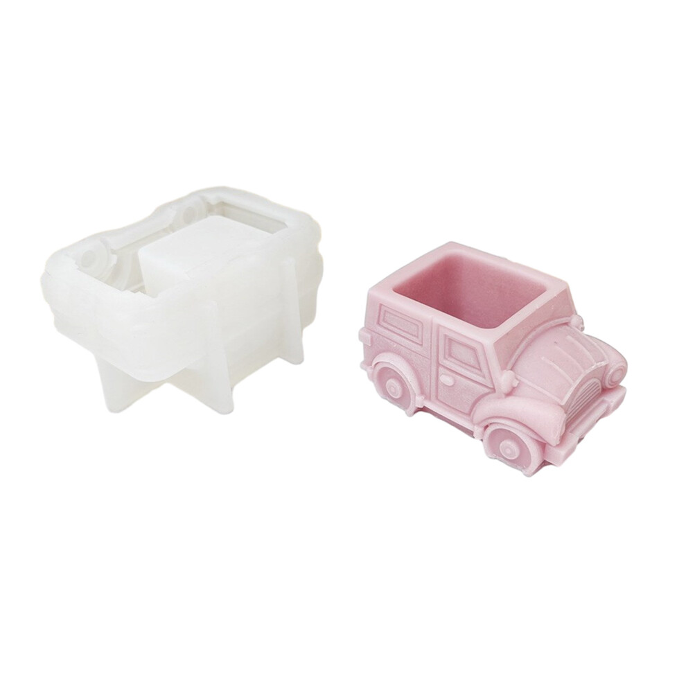 Silicone Mold Old Style Car Vase Flower Pots Succulent Planter 7627000120830