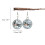 LED Shaking Glowing Ball Earrings Retro Dangle Earrings Stylish 4