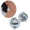 LED Shaking Glowing Ball Earrings Retro Dangle Earrings Stylish 3