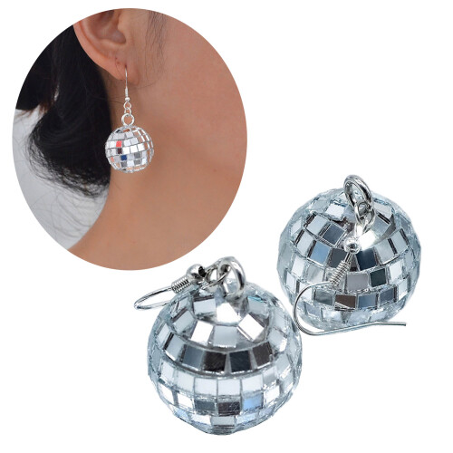 LED Shaking Glowing Ball Earrings Retro Dangle Earrings Stylish 2