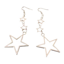 Hollow Out Pentagrams Ear Drops Five Pointed Star Shaped
