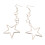 Hollow Out Pentagrams Ear Drops Five Pointed Star Shaped 1