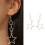 Hollow Out Pentagrams Ear Drops Five Pointed Star Shaped 2