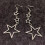 Hollow Out Pentagrams Ear Drops Five Pointed Star Shaped 5