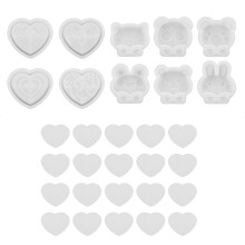 Shakeable Resin Animal Figurines DIY Silicone Moulds for Jewelry