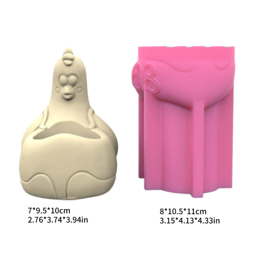 Silicone Molds Resin Casting Mold Home Decorations Cute Hen 2